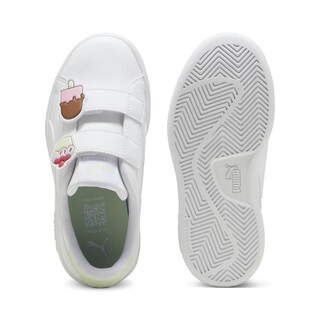 Foto 6 | Tenis Puma Smash 3.0 Badges V Ps Infantil Para Niña Blanco