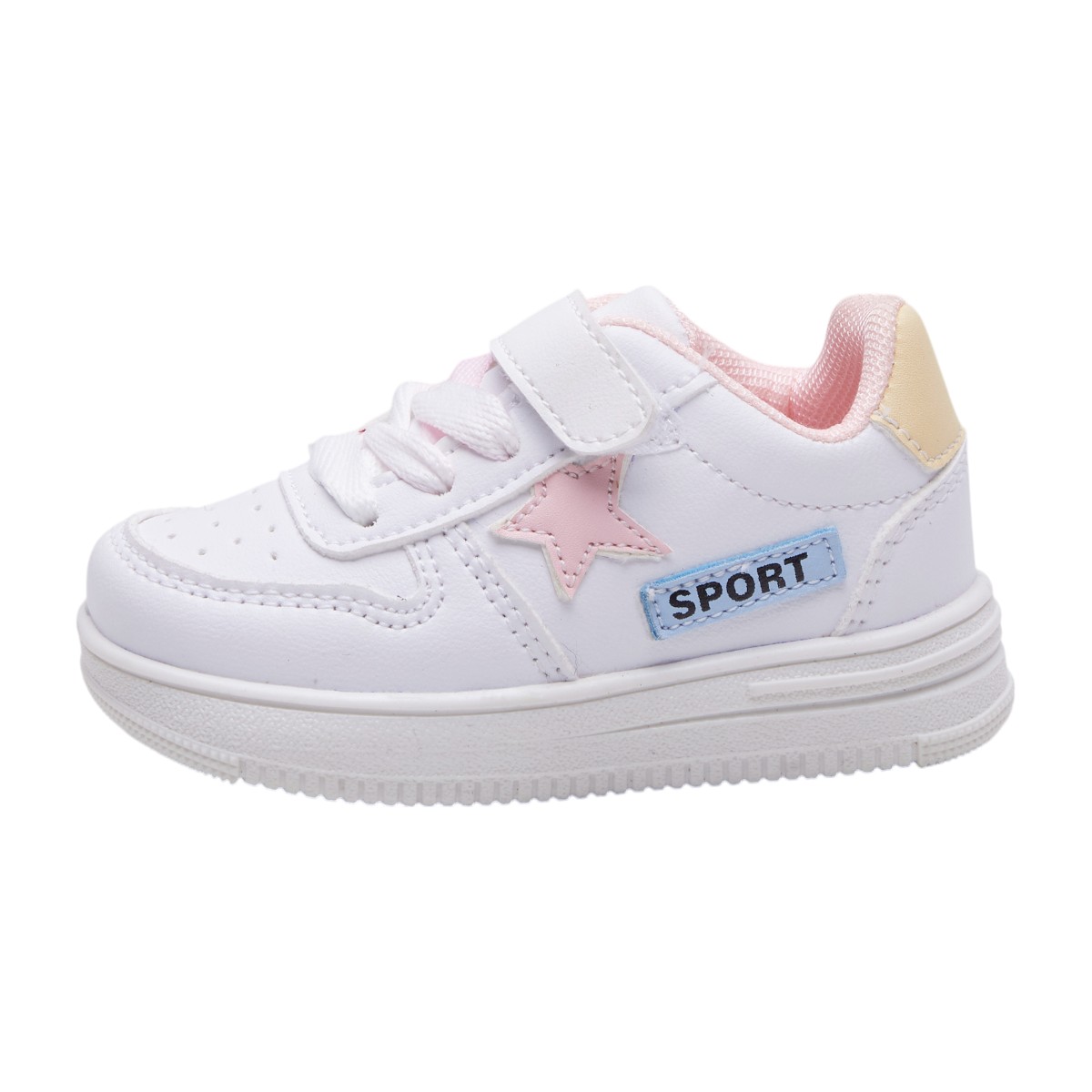 Foto 2 | Tenis Calzado Watanabe Color Blanco Estrella Decorativa