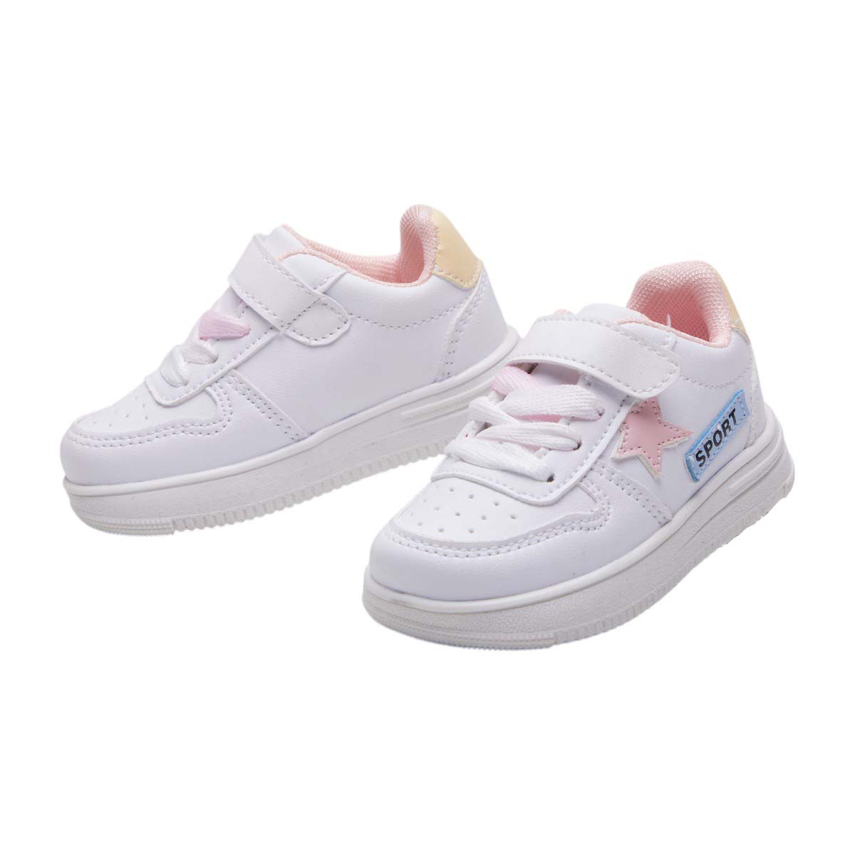Foto 4 pulgar | Tenis Calzado Watanabe Color Blanco Estrella Decorativa