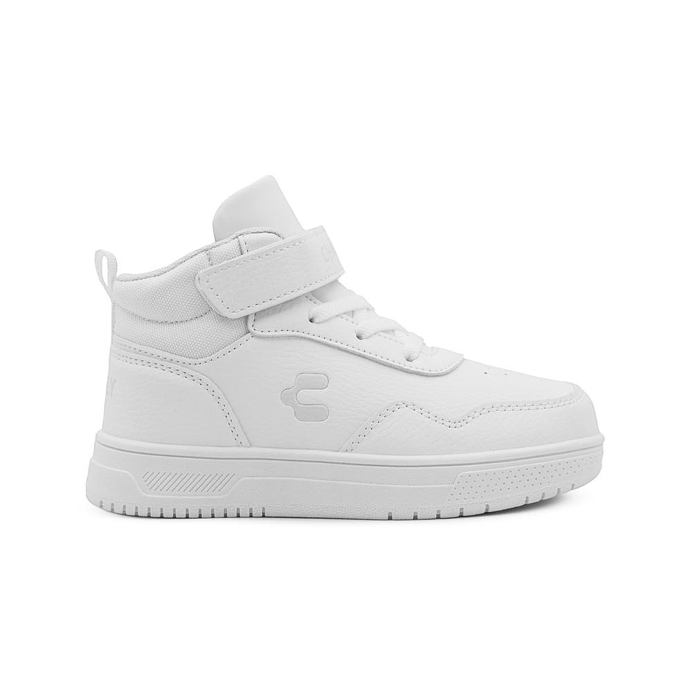 Foto 6 | Tenis Botín Niña Charly Blanco Velcro Antiderrapante Casual Blanco