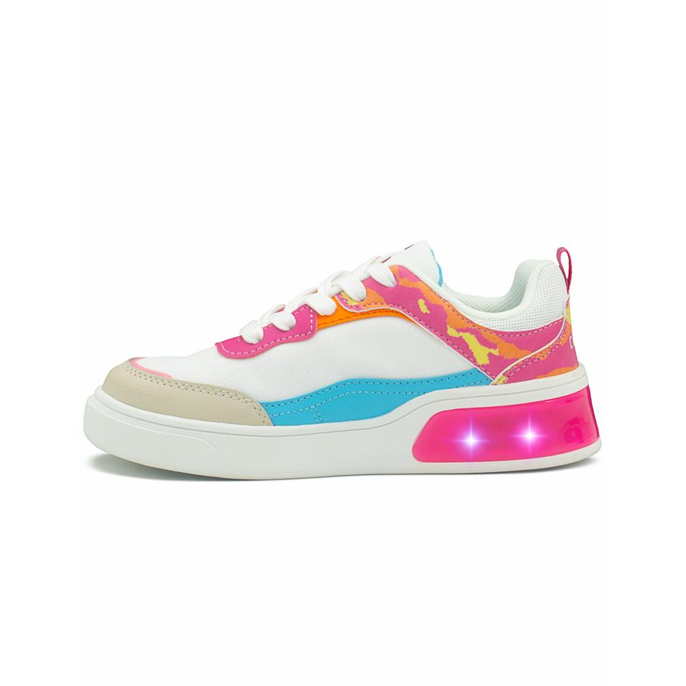 Foto 6 | Tenis Charly Con Luces Para Niña Suela Antiderrapante Confort Multicolor Rosa