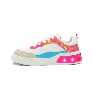 Foto 6 | Tenis Charly Con Luces Para Niña Suela Antiderrapante Confort Multicolor Rosa
