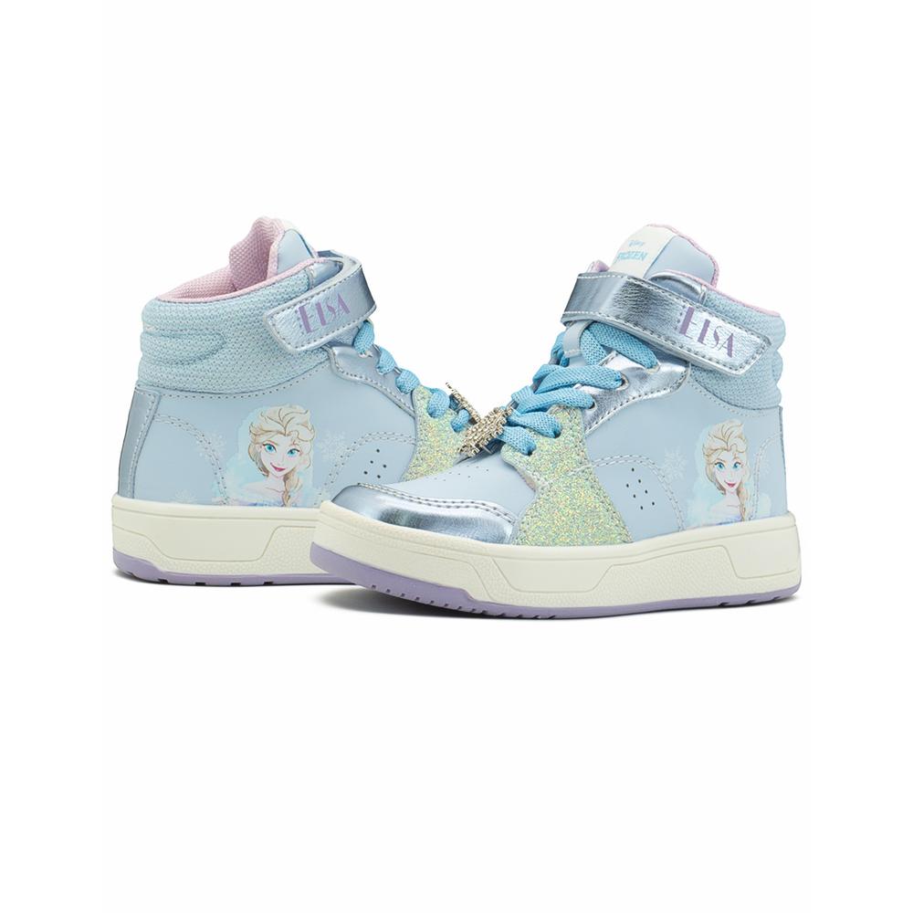 Foto 4 pulgar | Tenis Bota Tropicana Para Niña Frozen Elsa Casual Azul Claro Azul Cielo