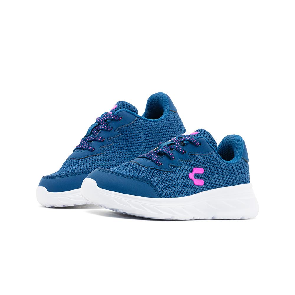 Encantadores Tenis Charly Para Niña Deportivos Marino/blanco Azul Marino