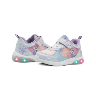 Foto 2 | Tenis Luces Tropicana Niña Lila Frozen Elsa Antiderrapante Lila