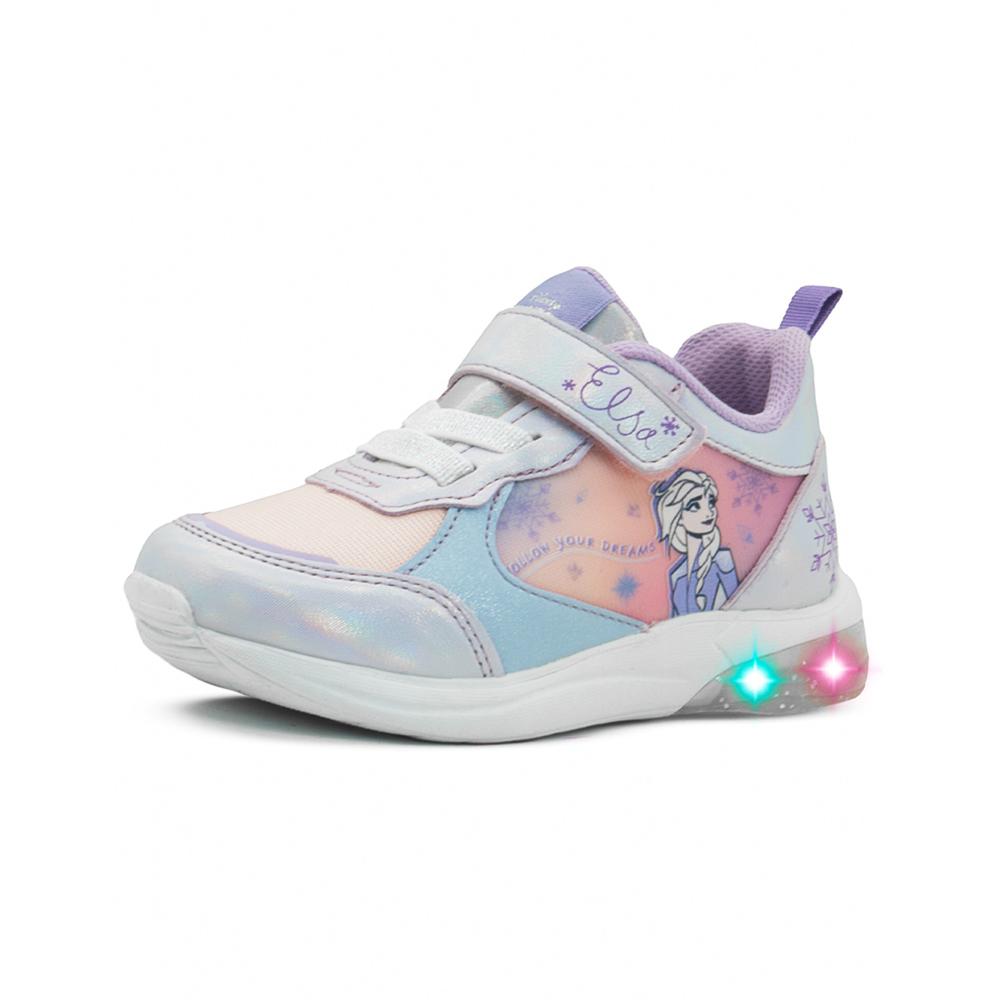 Foto 4 pulgar | Tenis Luces Tropicana Niña Lila Frozen Elsa Antiderrapante Lila