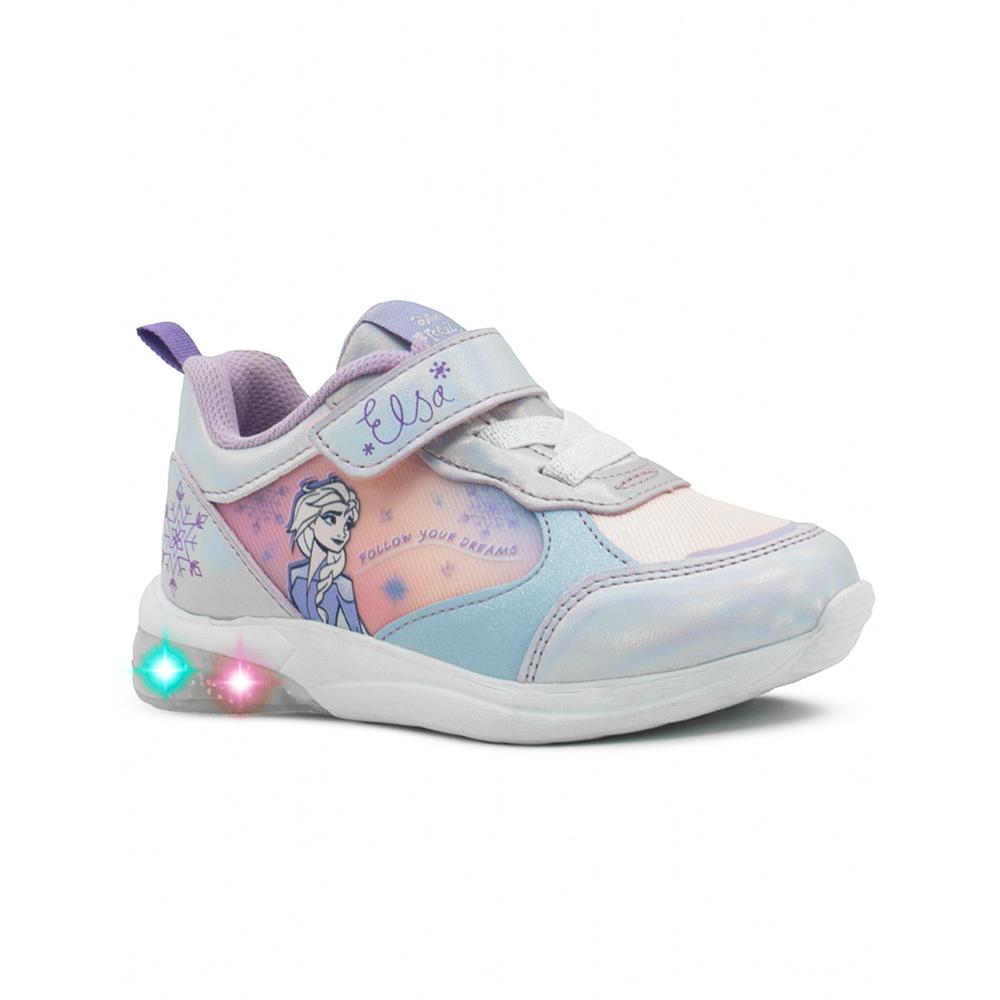 Foto 5 pulgar | Tenis Luces Tropicana Niña Lila Frozen Elsa Antiderrapante Lila
