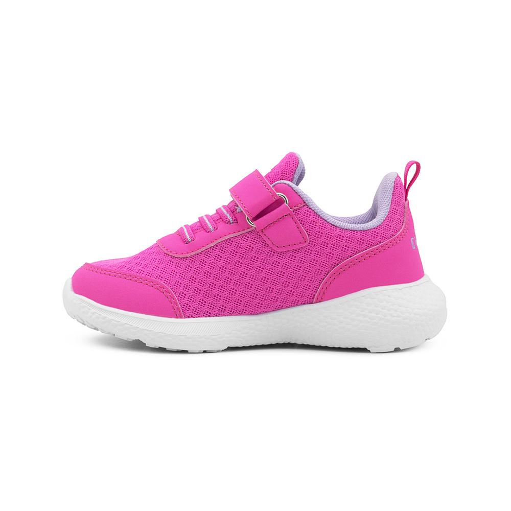 Foto 6 pulgar | Charly Niña Tenis Velcro Deportivo Antiderrapante Fiusha Blanco