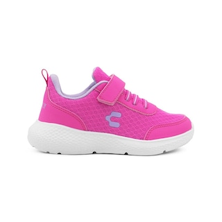 Foto 6 | Charly Niña Tenis Velcro Deportivo Antiderrapante Fiusha Blanco