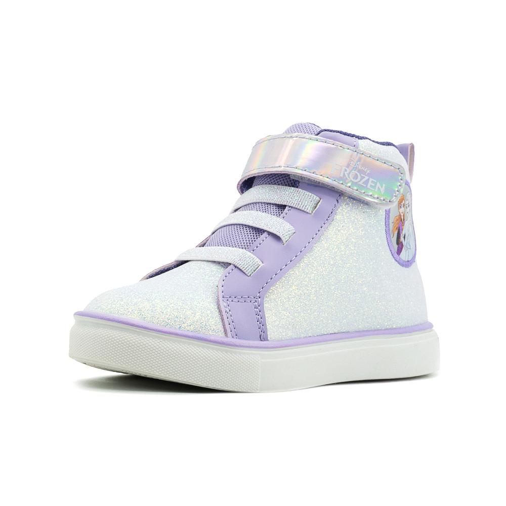 Foto 4 pulgar | Tenis Niña Tropicana Bota Glitter Lila Disney Frozen Velcro Lila