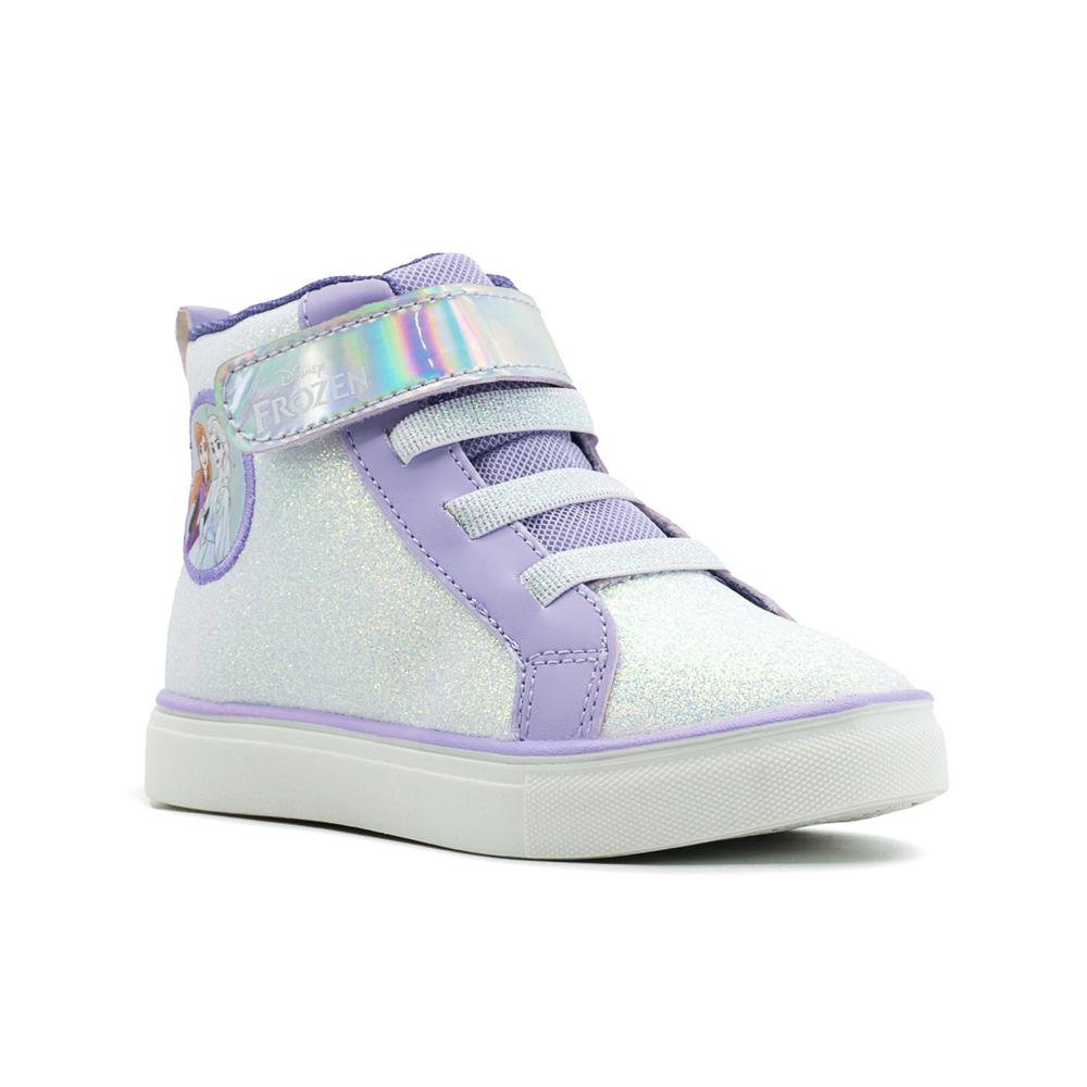 Foto 5 pulgar | Tenis Niña Tropicana Bota Glitter Lila Disney Frozen Velcro Lila