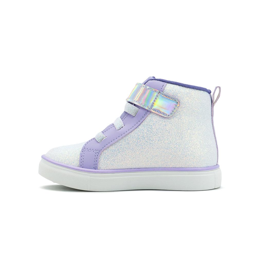 Foto 6 pulgar | Tenis Niña Tropicana Bota Glitter Lila Disney Frozen Velcro Lila
