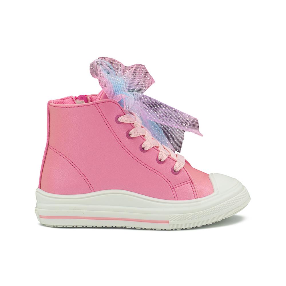 Foto 1 | Tenis Bota Con Plataforma Bambino Para Niñas Urbano Casual Rosa
