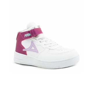 Foto 4 | Tenis Urbano Pirma Niña Moda Blanco Fiusha 18-21.5 Ligeros Fucsia