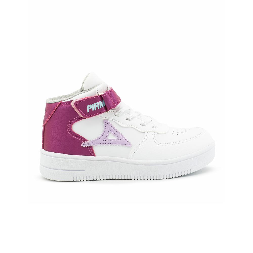Foto 6 pulgar | Tenis Urbano Pirma  Niña Moda Blanco Fiusha 18-21.5 Ligeros Fucsia