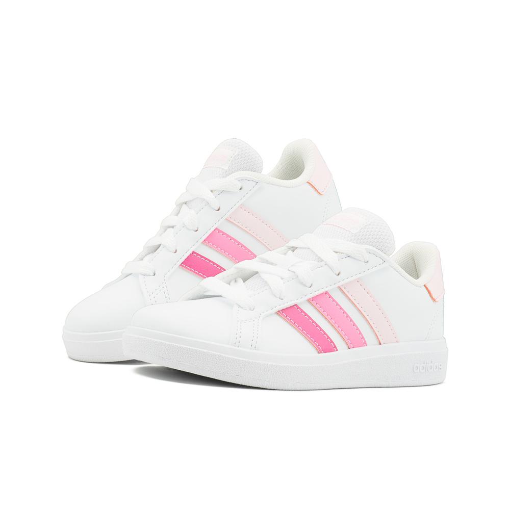 ''encantadores Tenis Adidas Para Niñas En Blanco/rosa'' Blanco