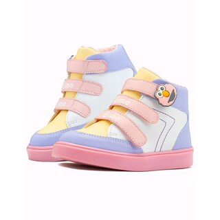 Foto 1 | Tenis Bota Para Niña Karsten Plaza Sesamo Antiderrapante Rosa
