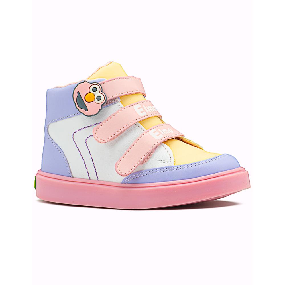 Foto 4 | Tenis Bota Para Niña Karsten Plaza Sesamo Antiderrapante Rosa