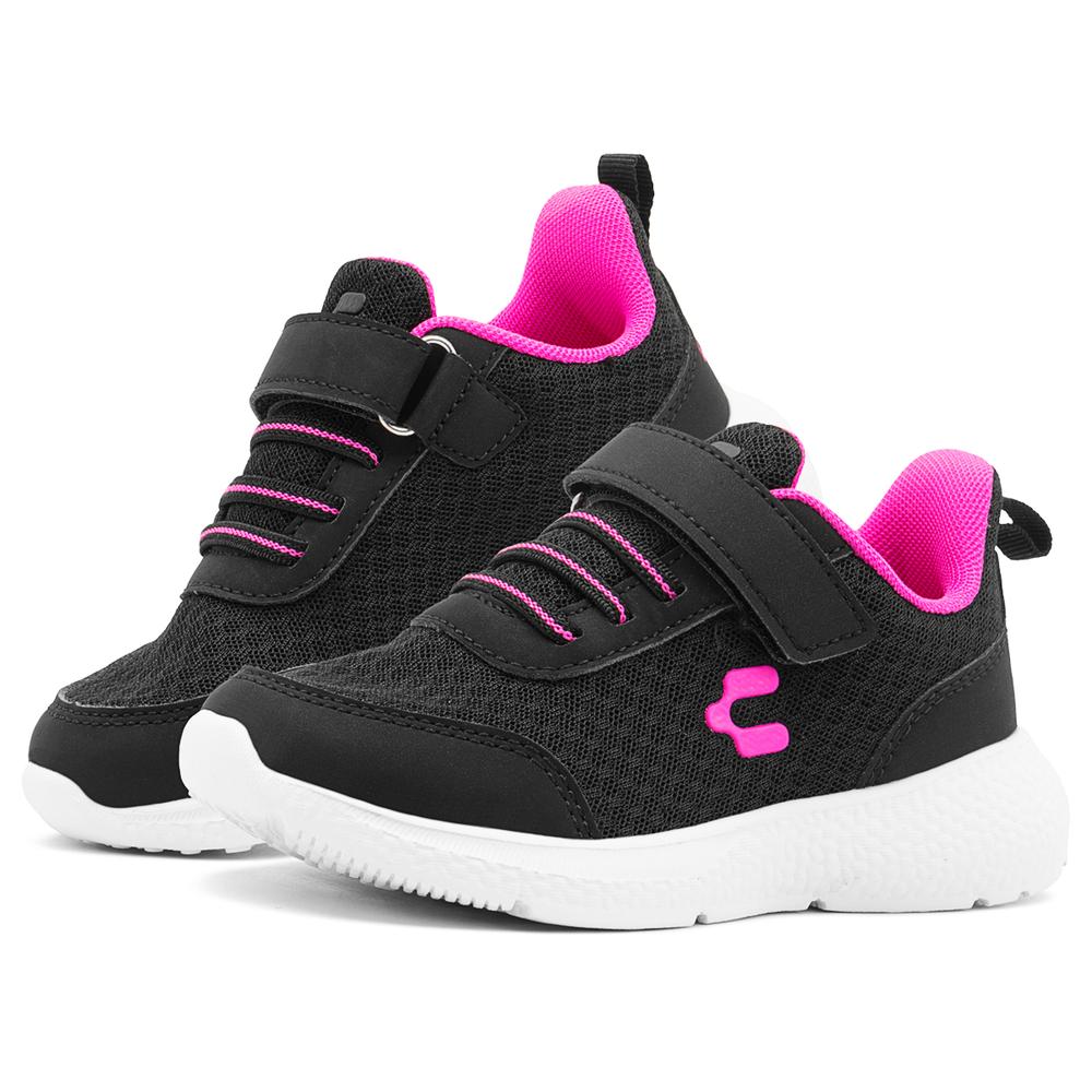 Foto 2 pulgar | Tenis Running Charly Para Niña Textil Color Negro 15-21.5 Negro