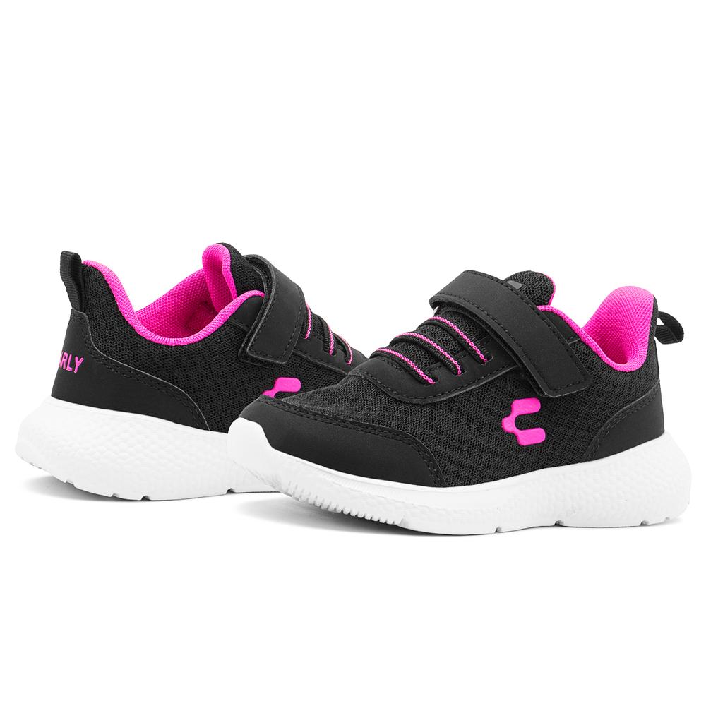 Foto 3 pulgar | Tenis Running Charly Para Niña Textil Color Negro 15-21.5 Negro