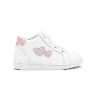 Foto 1 | Tenis Bota Dogi Para Niña Casuales Soporte Arco 100% Piel Blanco
