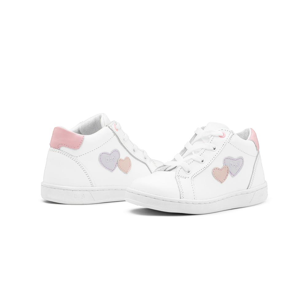 Foto 4 pulgar | Tenis Bota Dogi Para Niña Casuales Soporte Arco 100% Piel Blanco