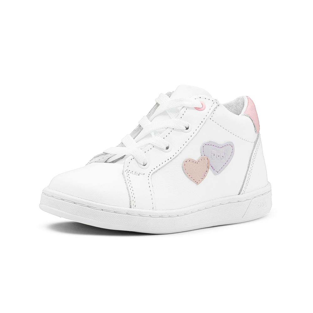 Foto 4 | Tenis Bota Dogi Para Niña Casuales Soporte Arco 100% Piel Blanco