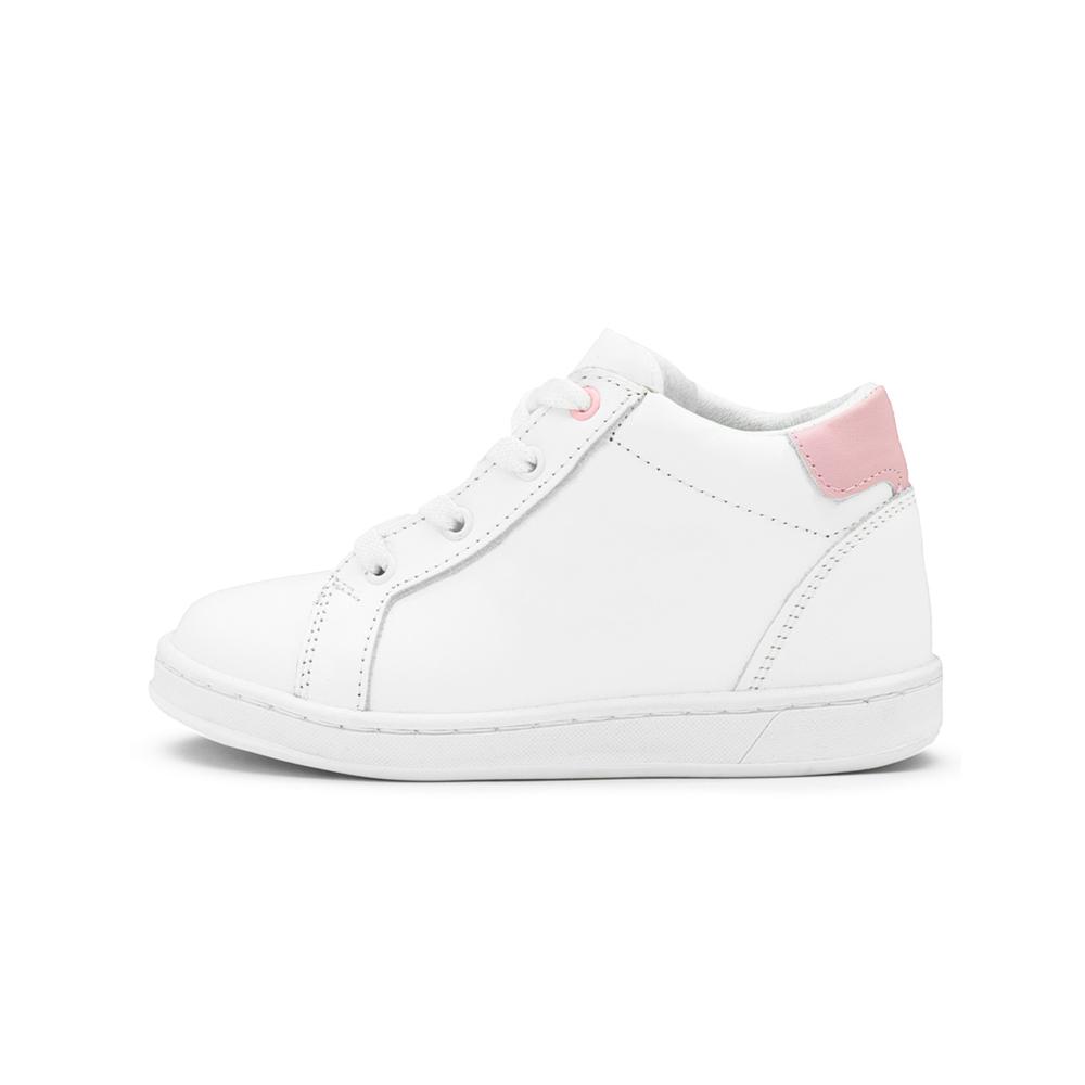 Foto 7 pulgar | Tenis Bota Dogi Para Niña Casuales Soporte Arco 100% Piel Blanco