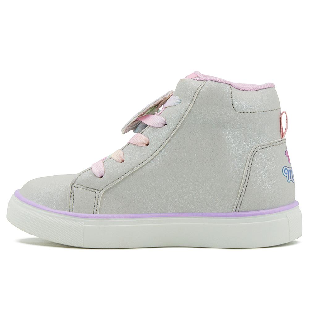 Foto 6 pulgar | Tenis Para Niña Bota Unicornio Estrellas Onix Moda Plateado Plateado