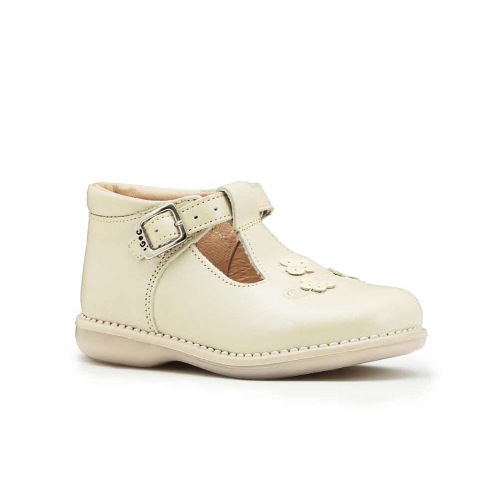 Foto 4 | Merceditas Dogi Para Niña Ajuste T Casuales En Piel Crema Beige