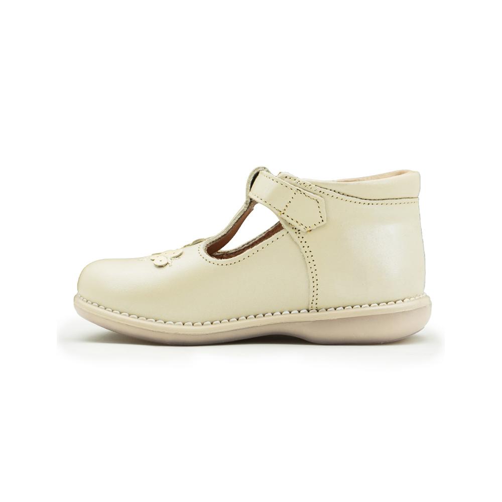 Foto 5 | Merceditas Dogi Para Niña Ajuste T Casuales En Piel Crema Beige