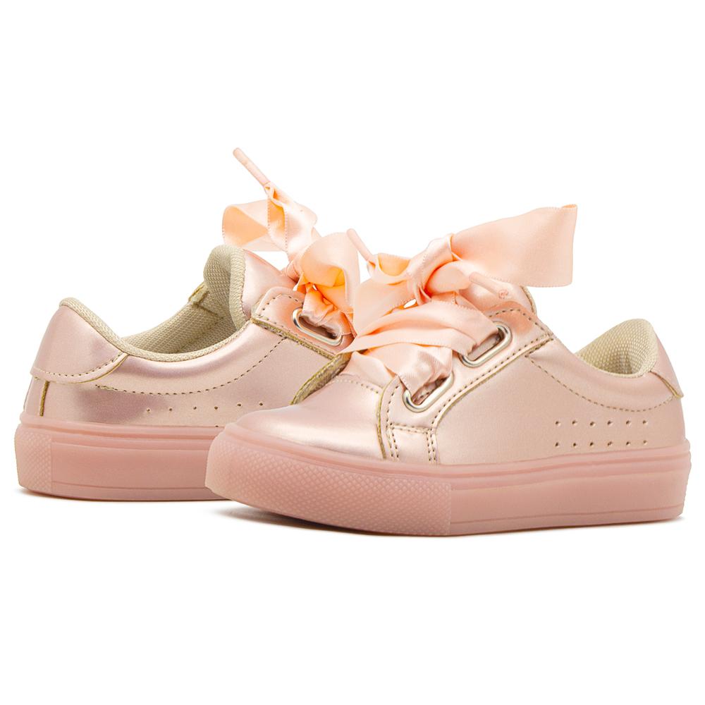 Foto 2 | Tenis Niña Oro Rosado Casuales Tropicana Antiderrapante Rosa