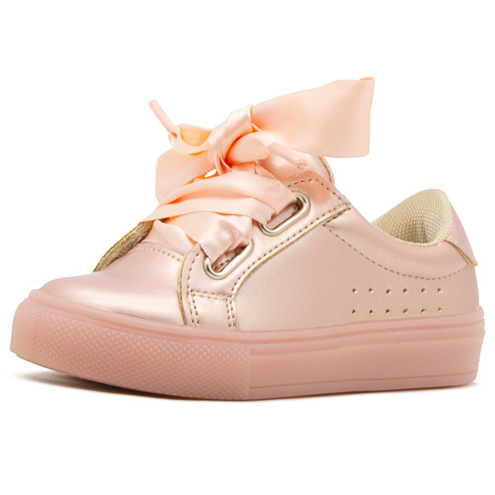 Foto 3 | Tenis Niña Oro Rosado Casuales Tropicana Antiderrapante Rosa