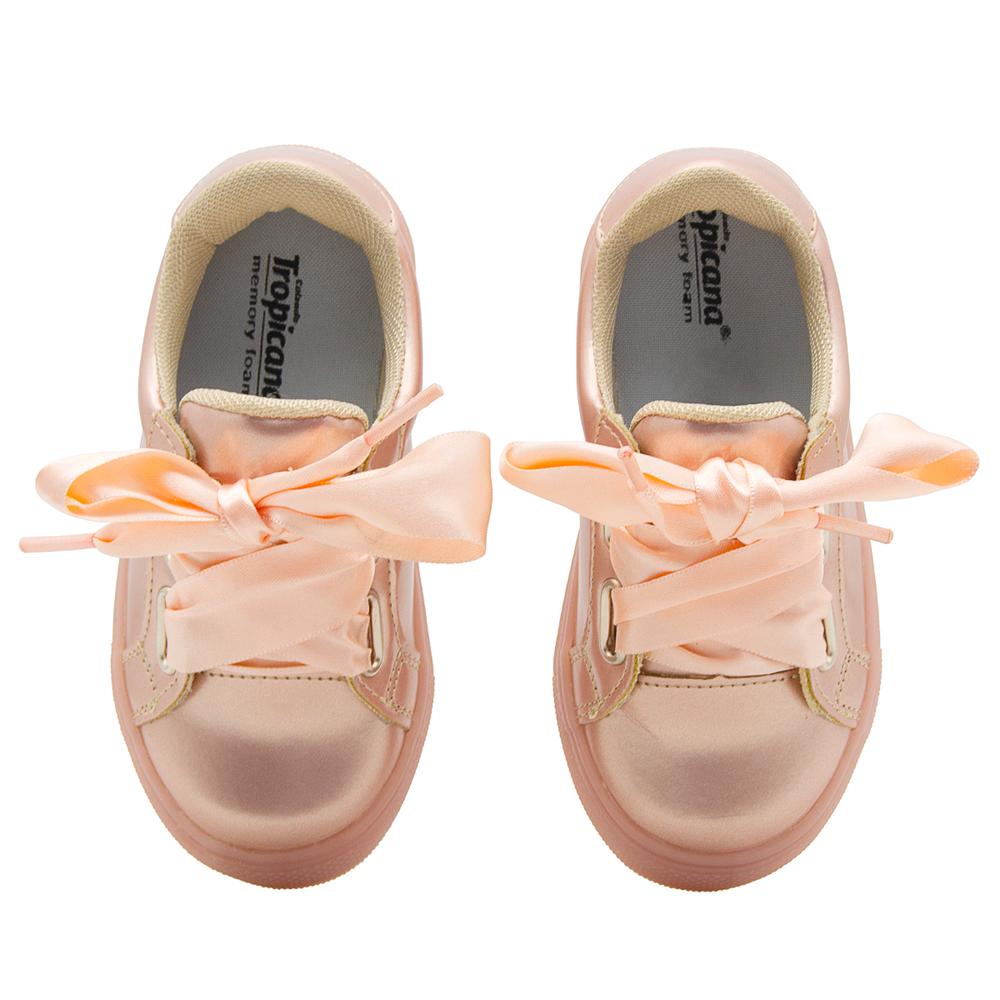 Foto 5 | Tenis Niña Oro Rosado Casuales Tropicana Antiderrapante Rosa