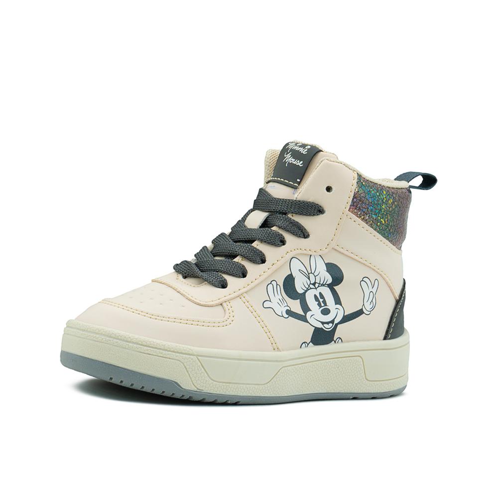 Foto 4 pulgar | Tenis Bota Tropicana Para Niña Minnie Mouse Beige 12-21.5 Beige