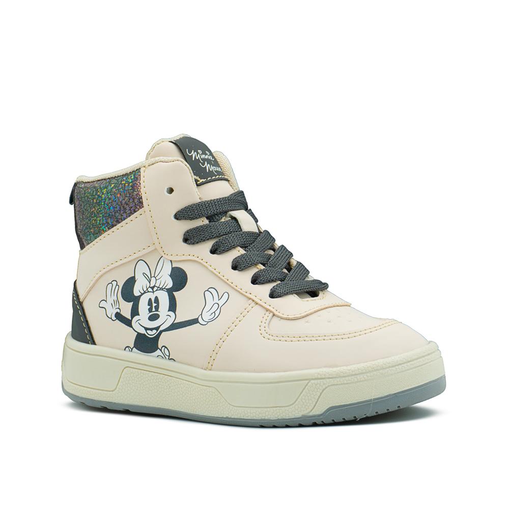 Foto 5 pulgar | Tenis Bota Tropicana Para Niña Minnie Mouse Beige 12-21.5 Beige