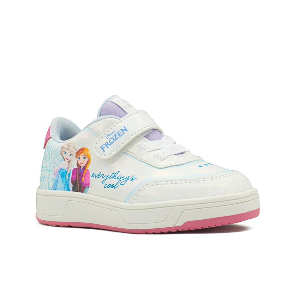 Foto 5 pulgar | Tenis Tropicana Para Niña Disney Frozen Elsa Anna Velcro Blanco