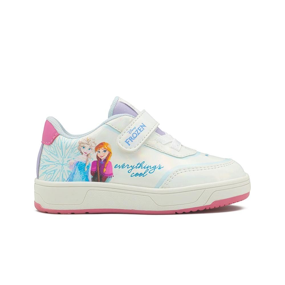 Foto 7 pulgar | Tenis Tropicana Para Niña Disney Frozen Elsa Anna Velcro Blanco