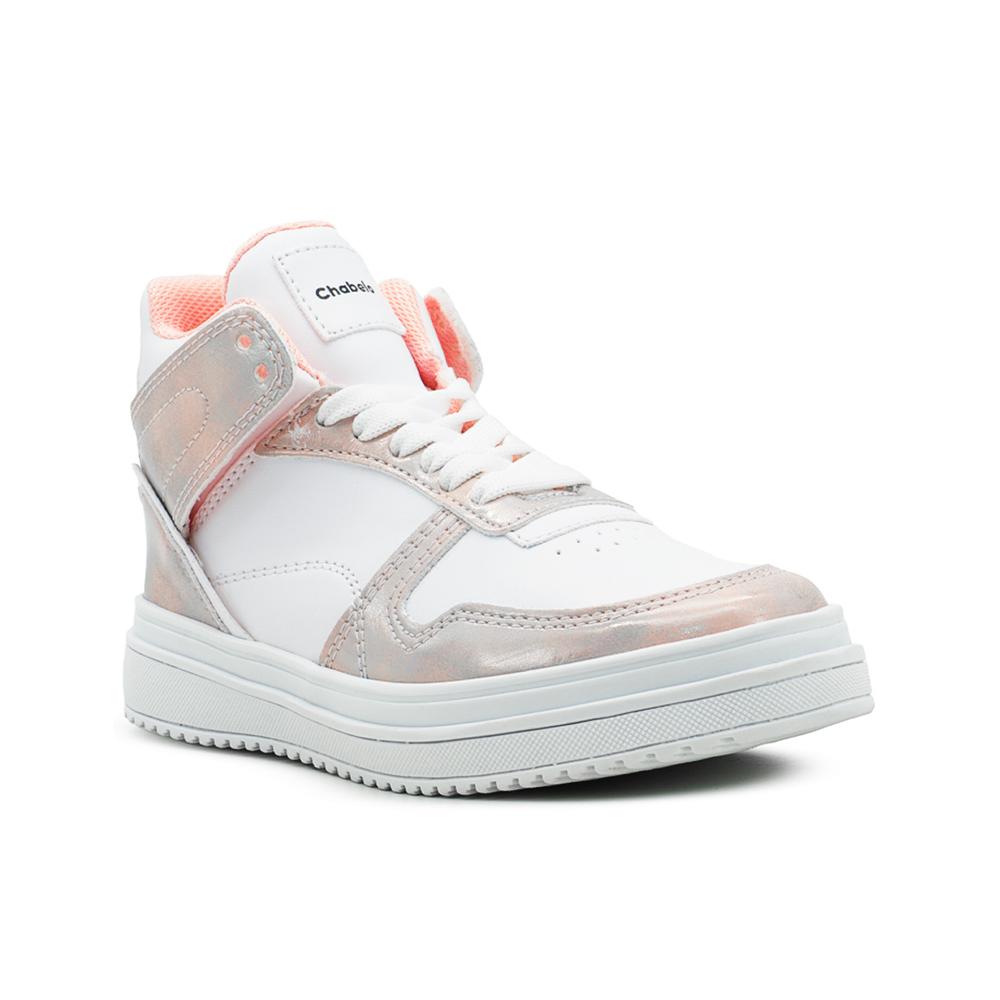 Foto 5 pulgar | Tenis Para Niña Chabelo Escolar Bota Blanco Antideslizantes Rosa Claro