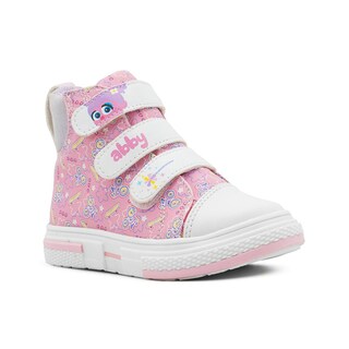 Foto 4 | Tenis Bota Casual Para Niña Plaza Sesamo Abby Florecitas Rosa