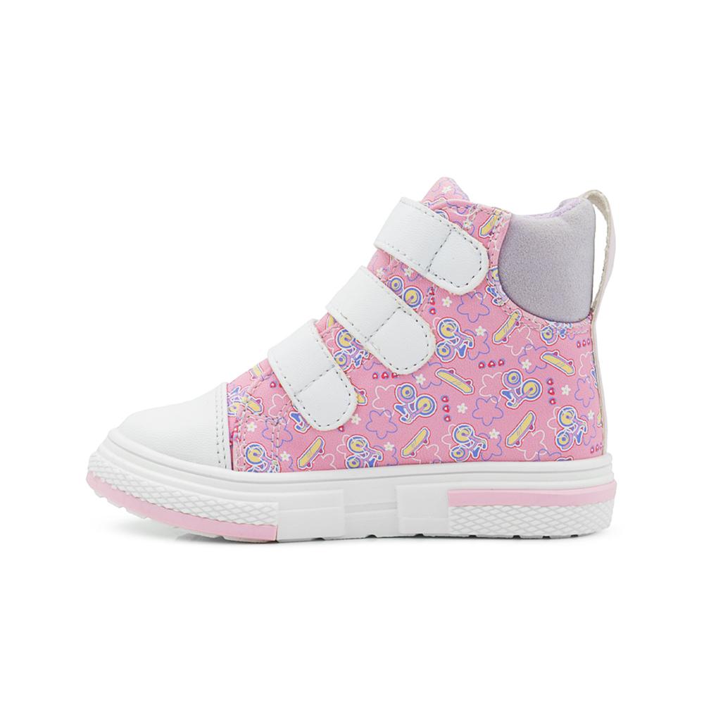 Foto 5 | Tenis Bota Casual Para Niña Plaza Sesamo Abby Florecitas Rosa