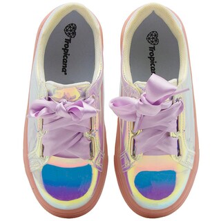 Foto 5 | Tenis Niña Moda Lavanda Tropicana Antiderrapates Casuales Lavanda