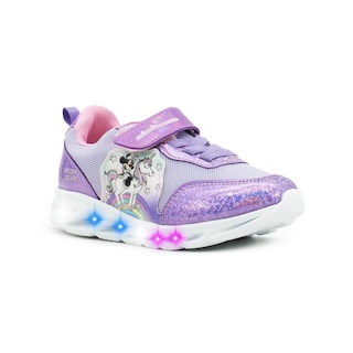 Foto 4 | Tenis Para Niña Luces Disney Minnie Mouse Unicornio 15-21.5 Lavanda