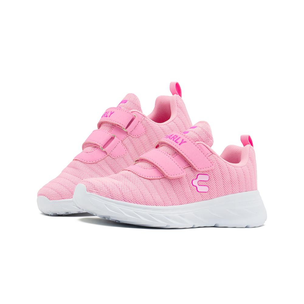 Tenis Charly Para Niña Doble Velcro Deportivo En Rosa/blanco Rosa