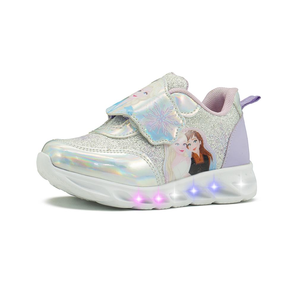 Foto 5 pulgar | Tenis Con Luces Tropicana Para Niña Frozen Elsa Y Anna 15-21 Plateado