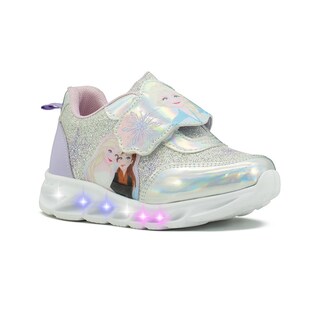 Foto 5 | Tenis Con Luces Tropicana Para Niña Frozen Elsa Y Anna 15-21 Plateado