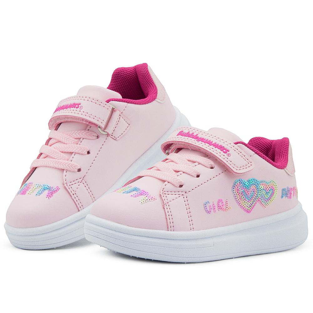 Foto 1 | Tenis Casuales Niña Rosas Bubble Gummers Smash 15-19 Rosa