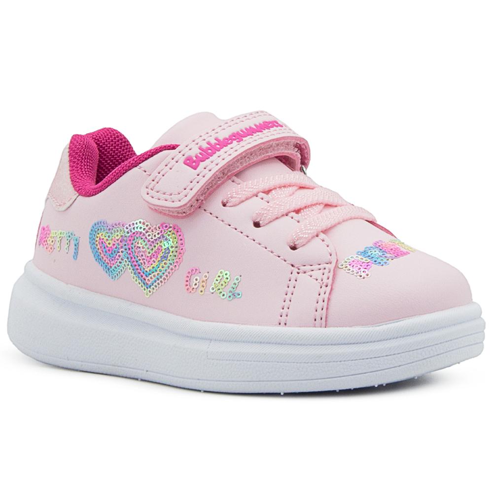 Foto 5 pulgar | Tenis Casuales Niña Rosas Bubble Gummers Smash 15-19 Rosa