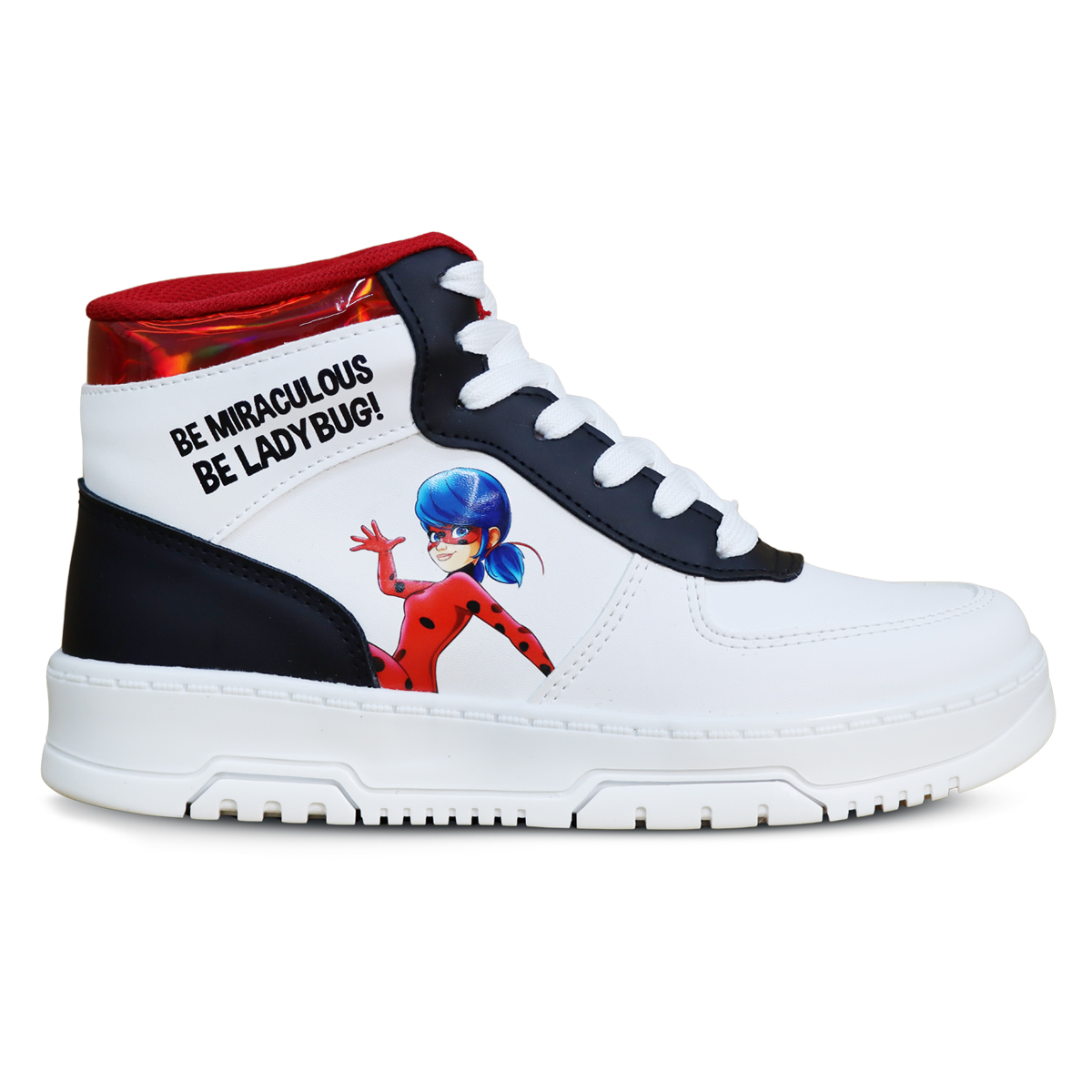 Tenis Miraculous Ladybug Media Bota Para Niña