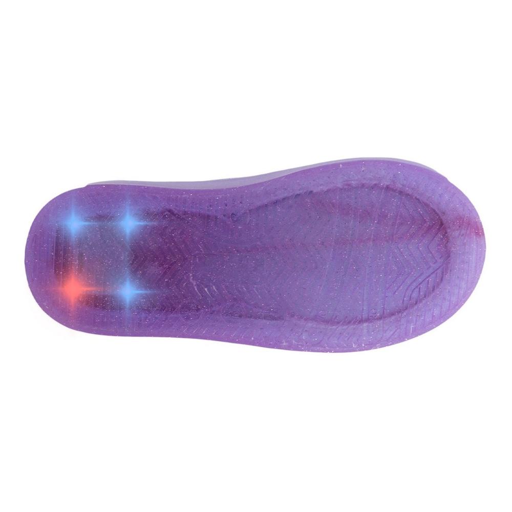 Foto 7 pulgar | Tenis Luces Niña Bubble Gummers Estrellas Color Blanco 14-19 Fucsia